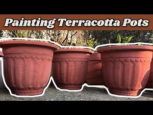 How to Paint Terracotta Pots | Easy DIY Garden Decor 🌱🎨 #gardening #mygardenstories