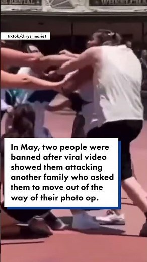 Wild Disneyland brawl erupts with kids, strollers caught in the middle #shorts
