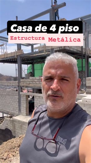 Casa de cuatro pisos, y hecho con estructura metálica, te muestro el proceso constructivo y el proyecto completo que se realizó para este terreno de 18 m de fondo por siete de frente | Arquitecto