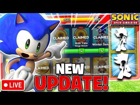 LIVE Playing NEW UPDATE in Sonic Speed Simulator!