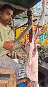 Nice Goat Mutton Cuttingskills By Expert Butcher #mutton #cuttingskills #trendingreelsvideo | Somnath Biswas