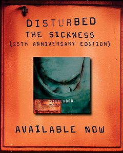 The Sickness 25th Anniversary Edition is out TODAY, exactly 25 years to the date of the original release! Listen now & grab your copy 🔥💿📀 https://disturbed.lnk.to/TheSickness25thFA Celebrate #TheSickness25 with 40 tracks, which includes the original album, B-sides, unreleased demos, rarities, and more! *The deluxe box is available via Disturbed’s website, digitally, and at all retailers ex-North America today. For North America, the deluxe box set will be available at all retailers on March 2