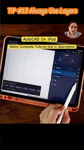 Layers In AutoCAD On iPad #shorts #autocad #ipad #cad #cadtips