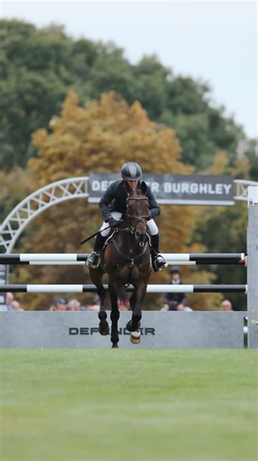 When your horse jumps double clear in his first CCI5* (at Defender Burghley of all places!) and you finally jump your first clear showjumping at Burghley on your tenth start. We think that Simon Grieve’s expression says it all! #DBHT #Burghley | Defender Burghley Horse Trials