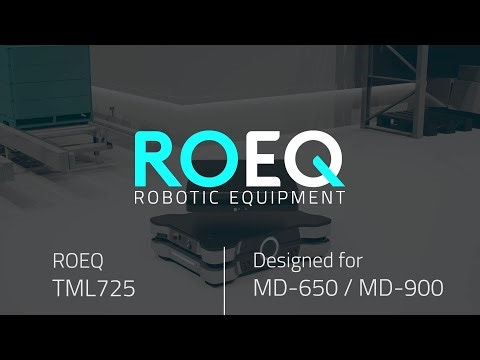 ROEQ TML725 HS High-Stroke Lifter for OMRON MD-Series | Workflow Animation