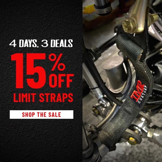 TMR is dropping our Labor Day Sale early, giving you time to gear up and get your rig dialed in before the long weekend hits.🔥 For 4 days only, score BIG savings on your favorite fabrication and builder parts. Whether you’re tightening up suspension, upgrading steering, or dialing in your build, these race-proven parts are ready to take the abuse. Upgrade now, enjoy later. Don’t sleep on these savings. | TMR Customs