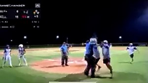 Raw video: Umpire, coach fight at Little League game in Wilson