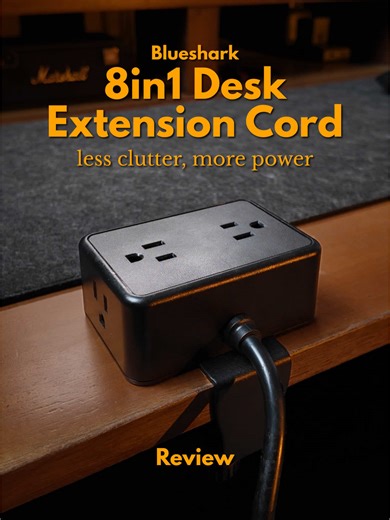 Blueshark 8-in-1 Heavy Duty Extension Cord for Organizing