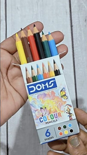 Only 6 Colors? 😱 Doms Color Pencils Review: You Won't Believe the Quality! ✨