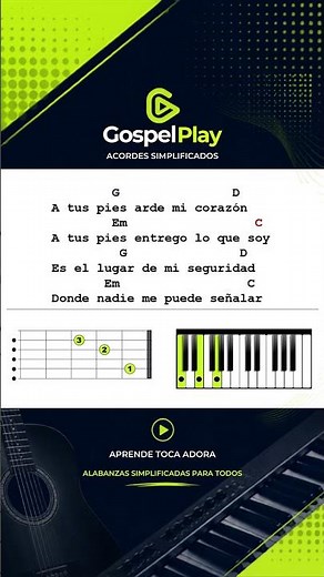 NO HAY LUGAR MÁS ALTO | Acordes fáciles para Guitarra y Piano | Alabanza Cristiana (Parte 1)