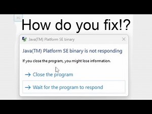 How to fix frozen/not responding JavaFX window