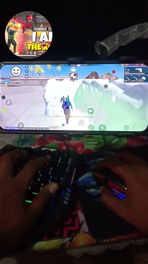 🥶free fire gaming keyboard and mouse 📲☠️💻🖱️🎮#shorts #shortvideo #gaming #rj01