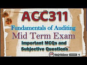 ACC311 Midterm|ACC311 midterm exam preparation|ACC311 midterm exam|#ACC311|#ACC311 MIDTERM