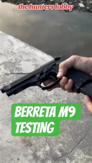 Beretta m9 testing fire #viral #Beretta