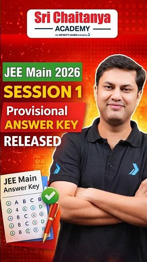 🚨 JEE Main 2026 Provisional Answer Key Out! | NTA Latest Update | Check Now ✅ #jee #jeeupdate