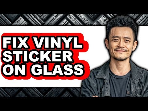How to Fix Vinyl Sticker on Glass (only Way)