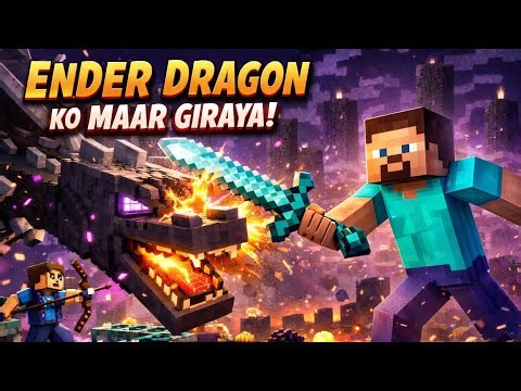 Finally I killed ender dragon ||Minecraft survival series ||