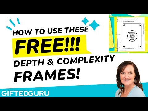 Depth and Complexity Frames - How to Use the FREE Set of Frames