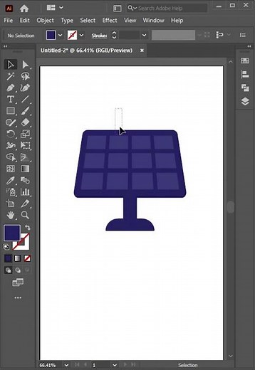 How to Design a Solar Panel Icon in Adobe Illustrator | Step-by-Step Tutorial