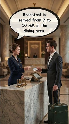 Speak English at Hotels Easily 🏨 | Check-in Conversation Practice