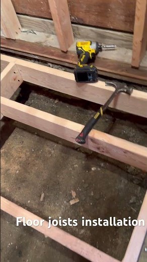 Floor joists installation