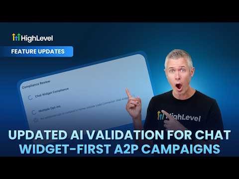 Updated AI validation for Chat Widget-First A2P Campaigns