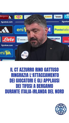 Rino Gattuso Ringrazia i Giocatori e i Tifosi
