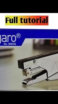 Kangaro Hp-45 stapler, tutorial,how to open and insert pin in kangaro hp-45 stapler by Dolly Kant