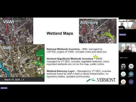 Wetland Map Update, March 18th, 2026, Meeting