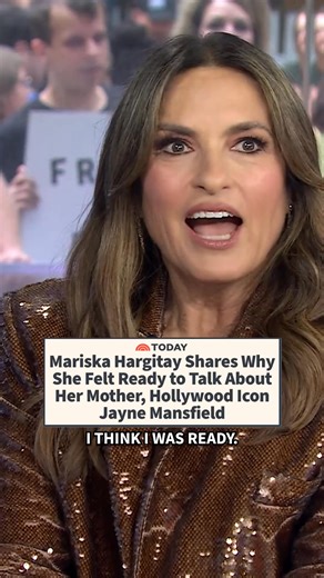 "There's so much healing in it." ❤️ Mariska Hargitay shares why the timing felt right to work on a documentary about her mom, Jayne Mansfield. | Today Show