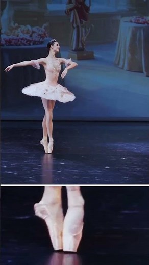 Ballet in 30 sec. Nutcracker and point shoes. Maria Khoreva solo in #shorts