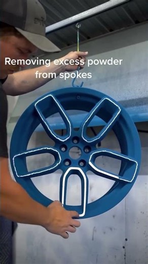 Powder Coating Process: Turning an Ordinary Wheel into a Premium Finish #shorts #reels #mechanic