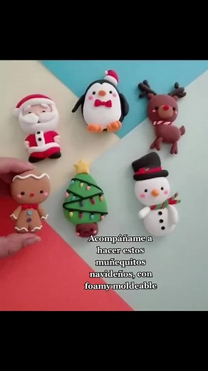 Figuras Navideñas con Foami Moldeable: Tutorial Creativo
