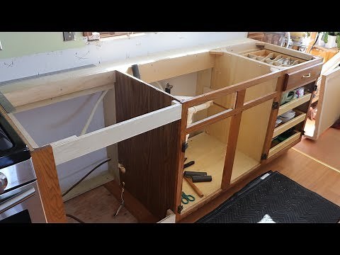 Kitchen Update Part 4 Moving Cabinets For Wider Counters