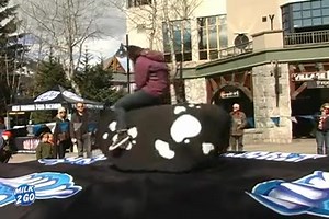 Ready for action? Check out this video of Ruth riding the Milk 2 Go mechanical cow at Telus Ski and Snowboard Festival in Whistler. | Milk2Go / Lait’s Go | Facebook
