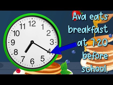 Telling Time to the Nearest 5 Minutes Made Simple | Clock Story Problems