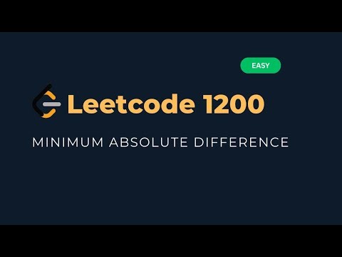 Minimum Absolute Difference - LeetCode 1200 Explained [Python]