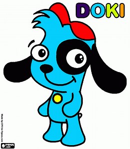 doki colorido p para imprimir , desenho doki colorido p