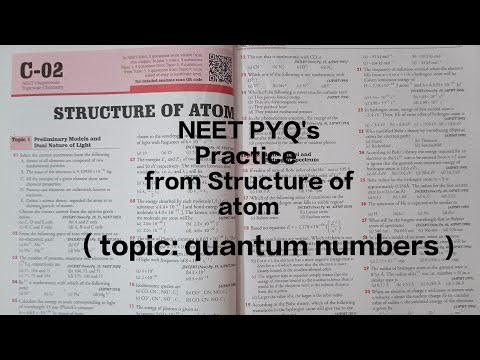 Structure of atom NEET PYQ's Practice live🔥💯 || topic quantum numbers 🚨 || #neet #neet2026