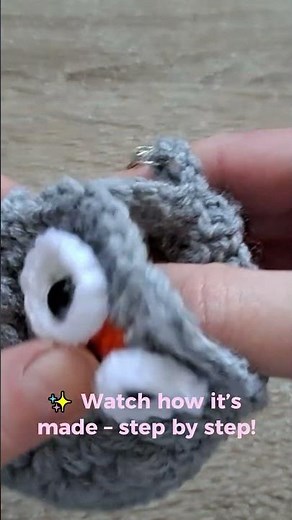 Crochet Owl Keychain