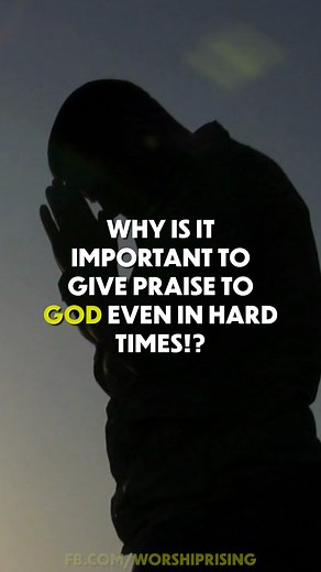 832K views · 10K reactions | When we praise God in the midst of our trials, we are declaring that we trust Him, even when we don't understand what He is doing. #PraiseGod #HardTimes #TrustGod #PowerOfPraise #Hope #Encouragement | Worship Rising | Facebook