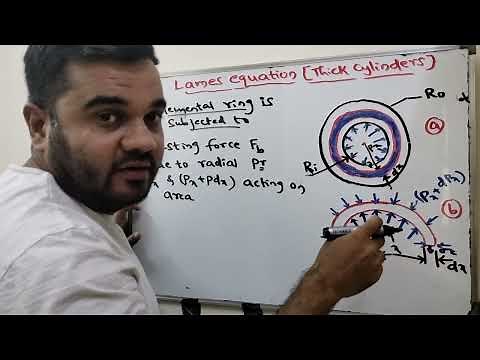 Lec2-thick cylinders-Lames equation derivation-strength of materials-mechanics of materials-SOM-MOM