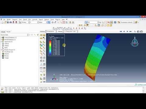 Abaqus tutorial Videos- Static Analysis of a 3D shell plate