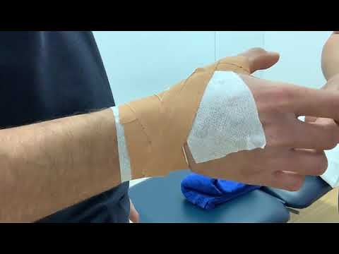 Thumb strain taping for MCP joint