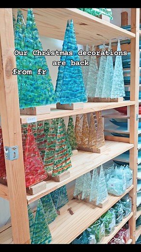 3.6K views · 1.8K reactions | It is that time of year, in 2 weeks we will be starting at the Winchester Christmas Market which we have been preparing for. Our Christmas decorations are available online all year round and especially popular from September onwards We will show some of the process in a different video #fusedglasschristmasdecorations #glassbaubles #glasstrees | Glass Relief | Facebook