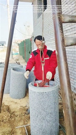 DIY Lifting Grab For Concrete Well Cylinder Installation