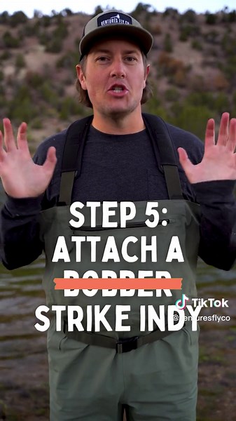 Easy Nymph Rig - Fly Fishing for Beginners #flyfishing #flyfishingtiktok #flyfishingfortrout #flyfishinglife #flyfishingtrout #flyfishingrod #flies