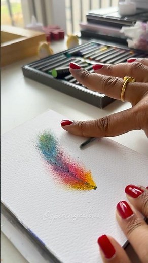 How to erase oil pastels😳! I bet you didn’t know this hack. #arthack #ytshorts #artshorts #shorts