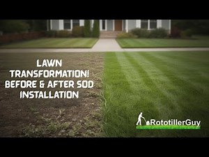 Lawn Transformation! Before & After Sod Installation Rototillerguy
