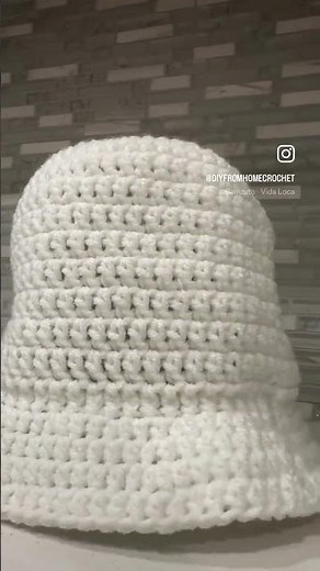 DIY Crochet Bucket Hat Tutorial | click video link above! #crochet #crochetpatterns #diy #diycrochet